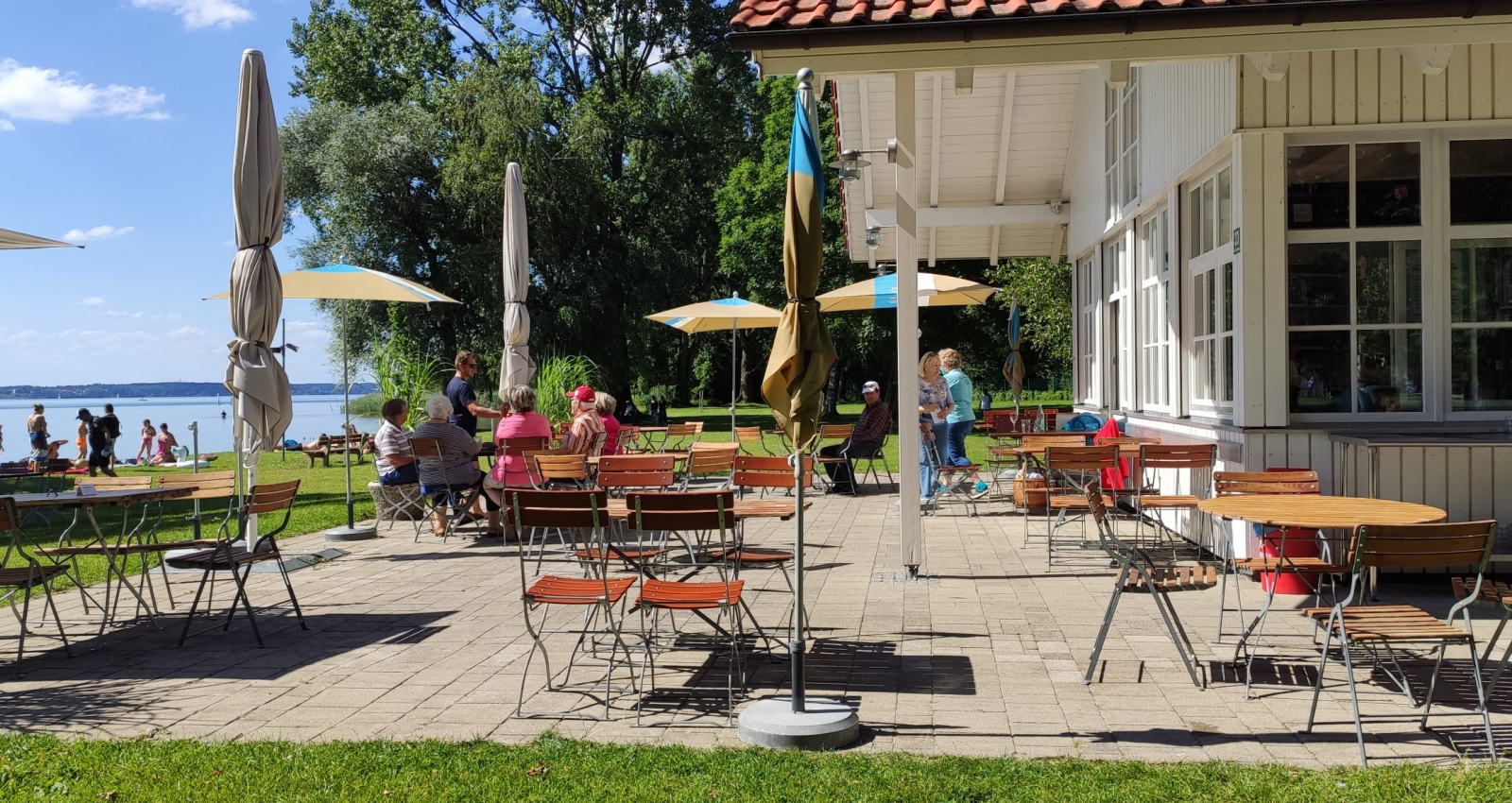 Seeterasse am Chiemsee Strandbad